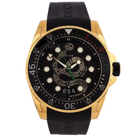 gucci dive snake watch|gucci dive watch automatic.